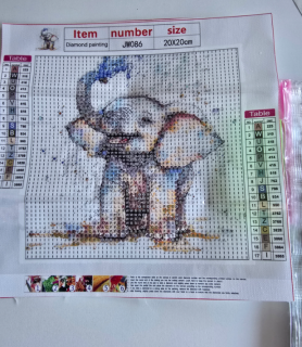 Diamond Painting Elefant